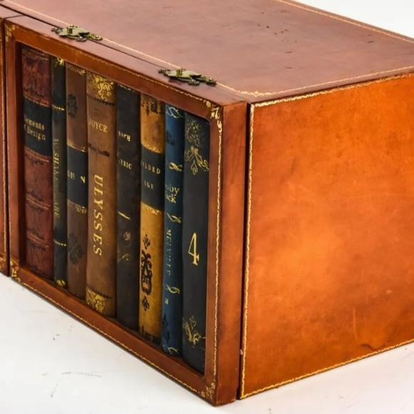 Rare 19C Italian Leather Tantalus Humidor - Picture 5 of 7